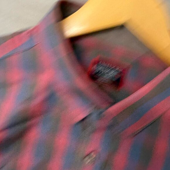 UNTUCKit Multicolor Pink‎ and Blue Plaid Button Up Collared Dress Shirt XL - Picture 4 of 4
